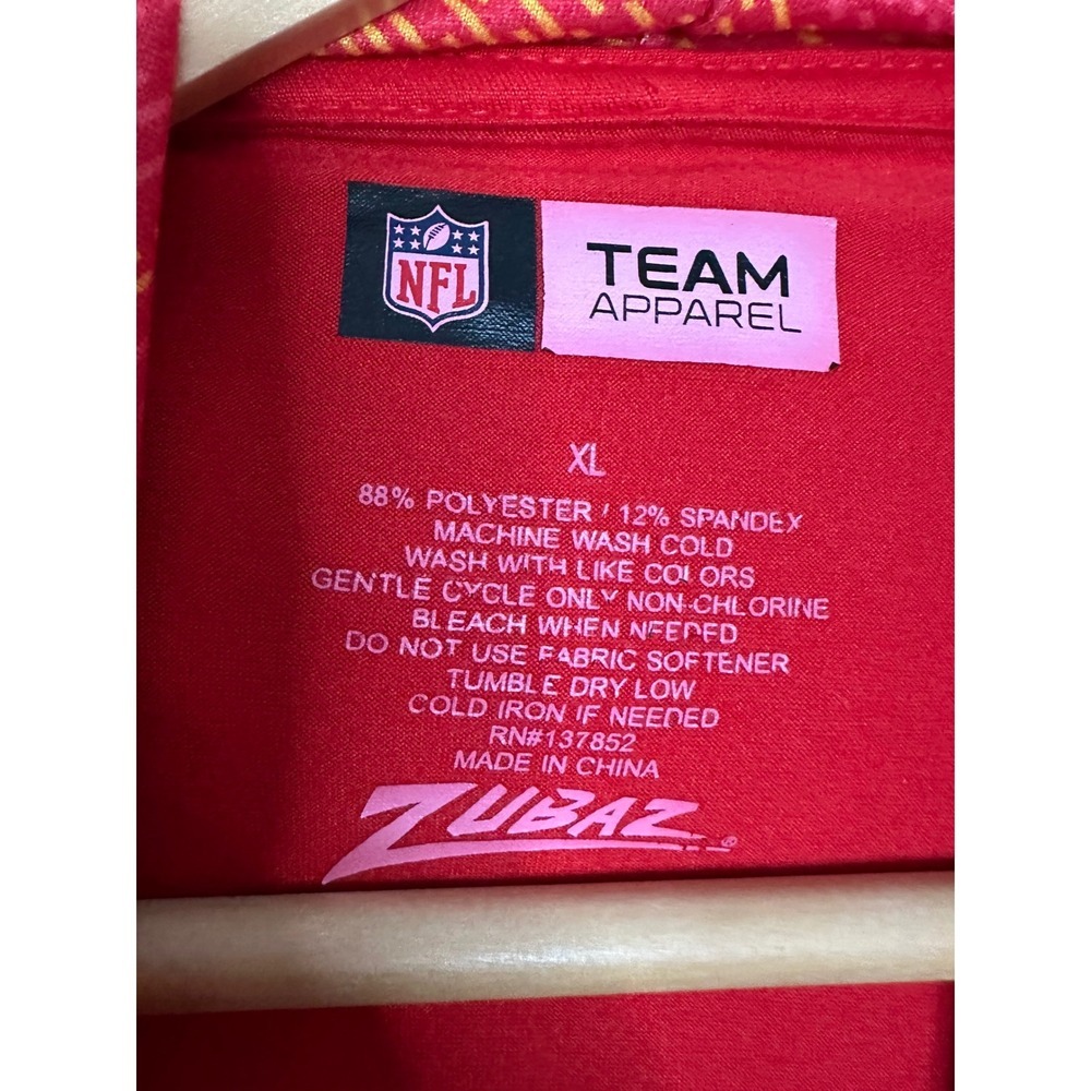 Kansas City Chiefs NFL Team Apparel Red Long Sleeve Hoodie XL - Picture 3 of 3
